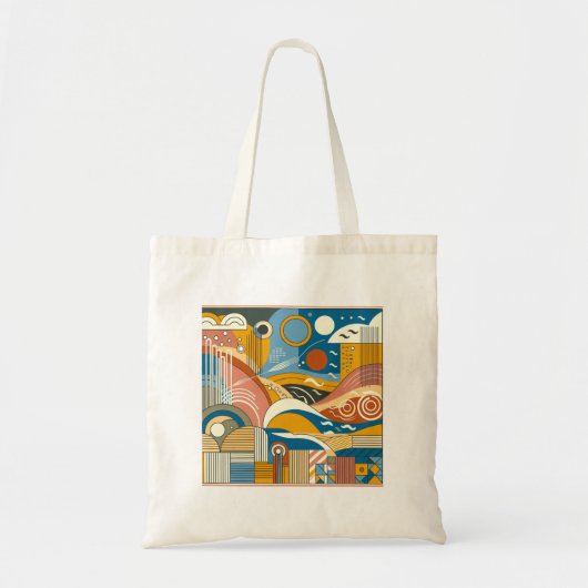 Sac d'achat fourre-tout coloré (Devant)