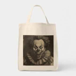 Sac d'achat réutilisable clown vintage