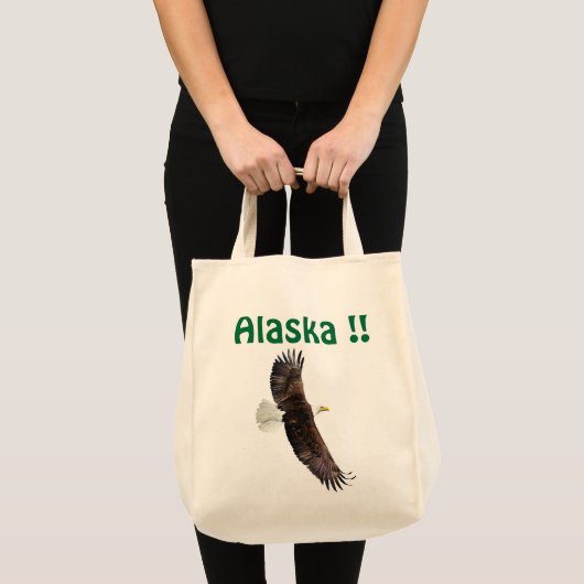 Sac d'Alaska avec un aigle. (Devant (produit))