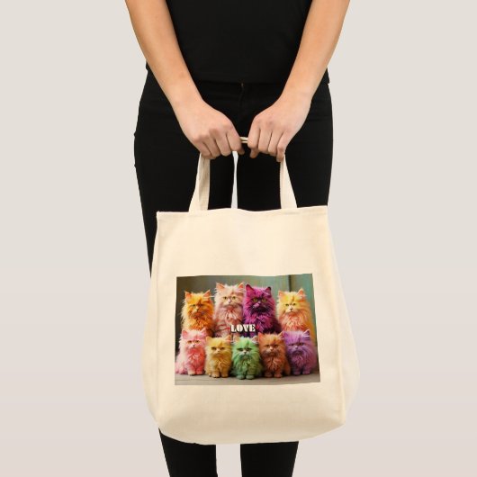 Sac d'alimentation avec illustration de chat (Devant (produit))
