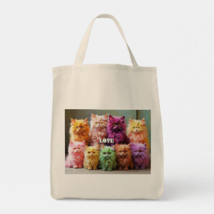 Sac d'alimentation avec illustration de chat