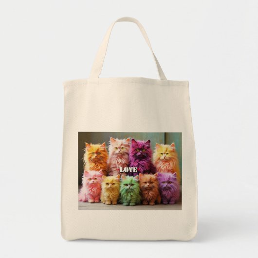 Sac d'alimentation avec illustration de chat (Devant)