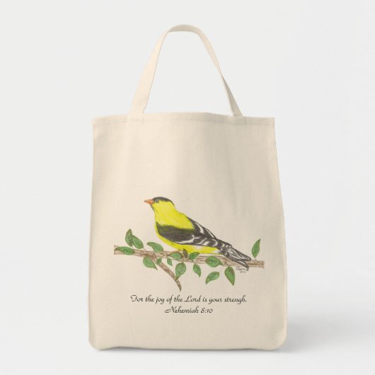 Sac d'alimentation bio Goldfinch (Devant)