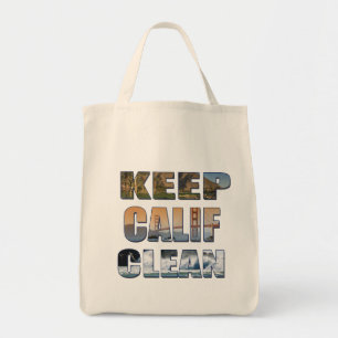 Sac d'alimentation "Keep Calif Clean"
