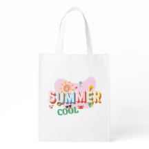 Sac d'alimentation réutilisable cool d'été