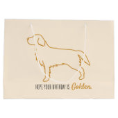 Sac d'anniversaire Golden Retriever (Dos)
