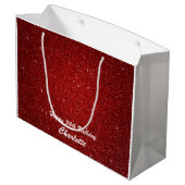 Sac d'Anniversaire Personnalisé - Vin, Glossy (Dos Angle)