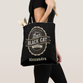 Sac d'apothécaire de chat noir ou sac de traitemen (De près)