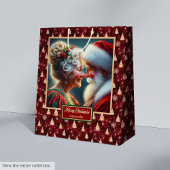 Sac d'aquarelle classique Père Noël et Mme Claus H