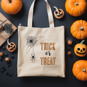 Sac d'araignée d'Halloween ou sac de traitement