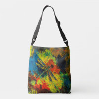 Sac d'art Abstrait de libellule carrosserie