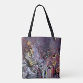 Sac d'art abstrait d'Eggplant (Dos)