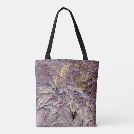 Sac d'art abstrait Lilac et violet (Dos)