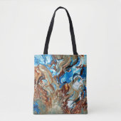 Sac d'art funky Brown et bleu (Devant)