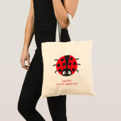 Sac de bibliothèque Ladybug personnalisée (Devant (produit))