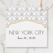 Sac de bienvenue Art déco Favoriser les étiquettes (Dos)