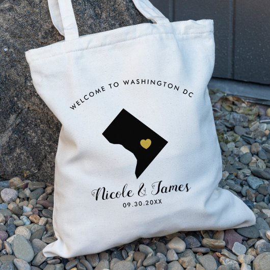 Sac de bienvenue de mariage de destination de Wash