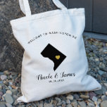 Sac de bienvenue de mariage de destination de Wash<br><div class="desc">Sac cadeau de bienvenue mariage week-end pour les invités hors de la ville à votre mariage,  avec l'image de Washington DC,  avec coeur d'or. Remplissez fourre-tout avec vos goodies favoris.</div>