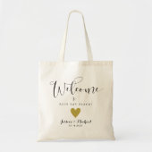 Sac de bienvenue de mariage Destination Invité (Devant)