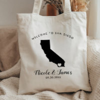 Sac de bienvenue de mariage en Californie pour les