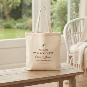 Sac de bienvenue de mariage personnalisé Élégant