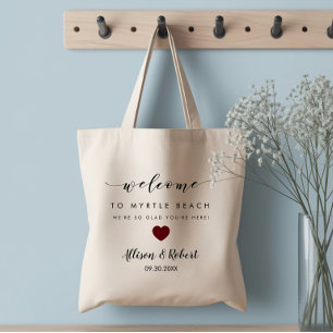 Sac de bienvenue de mariage pour hôtel de destinat