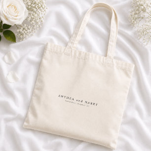 Sac de bienvenue de mariage serif éditorial modern