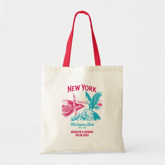 Sac de bienvenue du Mariage de New York, State Lov (Devant)