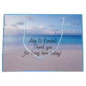 Sac de bienvenue du Mariage de papier de scène de  (Devant)