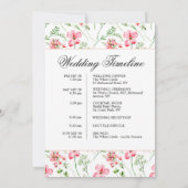 Sac de bienvenue du Mariage floral Lettre et carte (Dos)