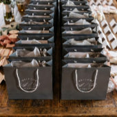 Sac de bienvenue gris foncé avec monogramme pour m