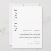 Sac de bienvenue Mariage HARLOW Lettre et carte de (Devant)