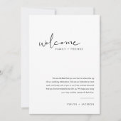 Sac de bienvenue Mariage STELLA Lettre & Carte de  (Devant)