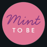 Sac de bienvenue ou Sticker de faveur<br><div class="desc">Ajoutez cet autocollant à un sac de menthe et mettez-le dans votre sac de bienvenue pour les clients mariages. Cela peut aussi être utilisé pour les faveurs cadeaux mariages!</div>