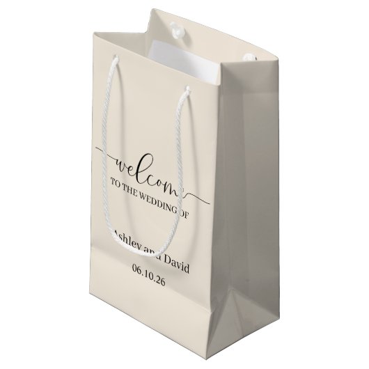 Sac de bienvenue pour mariage (Devant Angle)