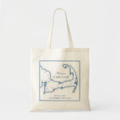 Sac de bienvenue pour mariage à Cape Cod (Devant)