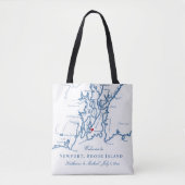 Sac de bienvenue pour mariage à Newport Rhode Isla (Devant)