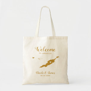 Sac de bienvenue pour Mariage Anguilla, Or