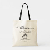 Sac de bienvenue pour mariage sur la plage (Dos)