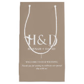 Sac de bienvenue Taupe Monogram Mariage (Devant)