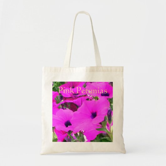 Sac de budget "de pétunias roses" (Devant)