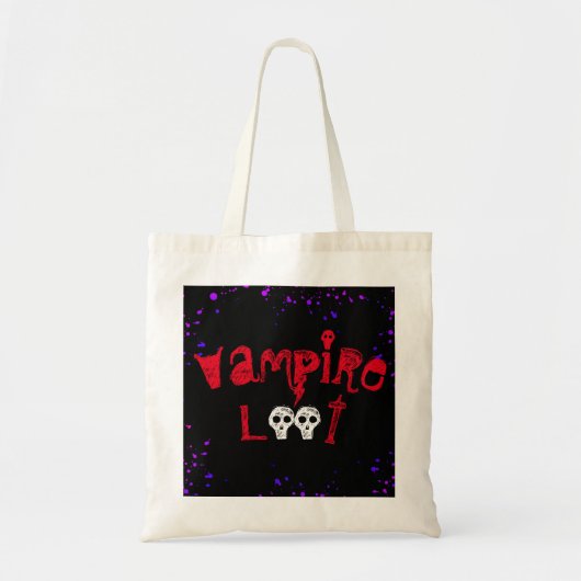 Sac de butin de Halloween - butin de vampire - (Devant)