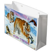 Sac de cadeau brillant (Devant Angle)