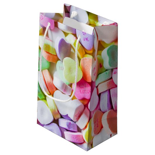 Sac de cadeau - coeurs de conversation de sucrerie (Dos Angle)