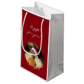 Sac de cadeau d'alpaga de Noël (Dos Angle)