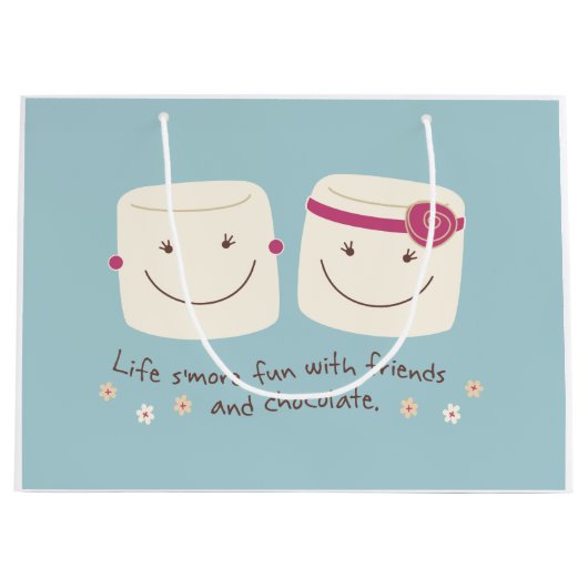 Sac de cadeau d'amis de guimauve d'amusement de (Devant)