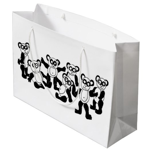 sac de cadeau d'amis de panda (Dos Angle)