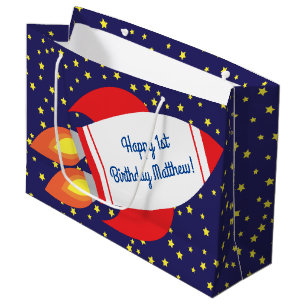 Sac de cadeau d'anniversaire de bateau d'étoile d