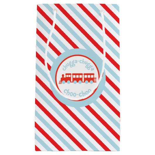 Sac de cadeau d'anniversaire de train (Devant)