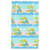 Sac de cadeau d'Aqua de rose de tortue de mer (Devant)